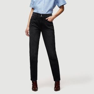 Frame Denim Black Straight Leg Jeans
